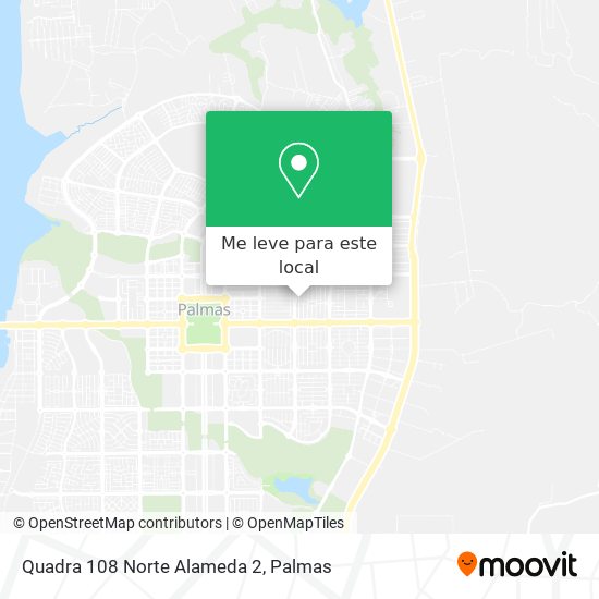 Quadra 108 Norte Alameda 2 mapa