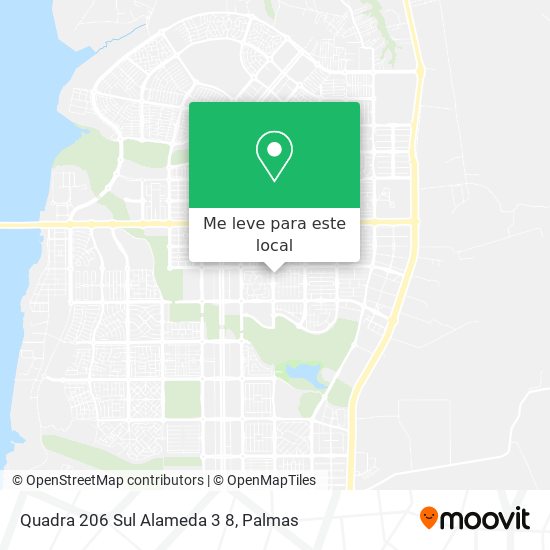 Quadra 206 Sul Alameda 3 8 mapa