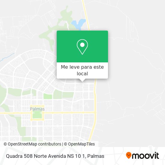 Quadra 508 Norte Avenida NS 10 1 mapa