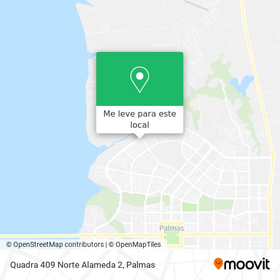 Quadra 409 Norte Alameda 2 mapa