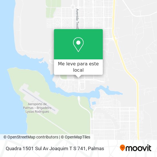Quadra 1501 Sul Av Joaquim T S 741 mapa
