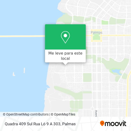 Quadra 409 Sul Rua Ló 9 A 303 mapa