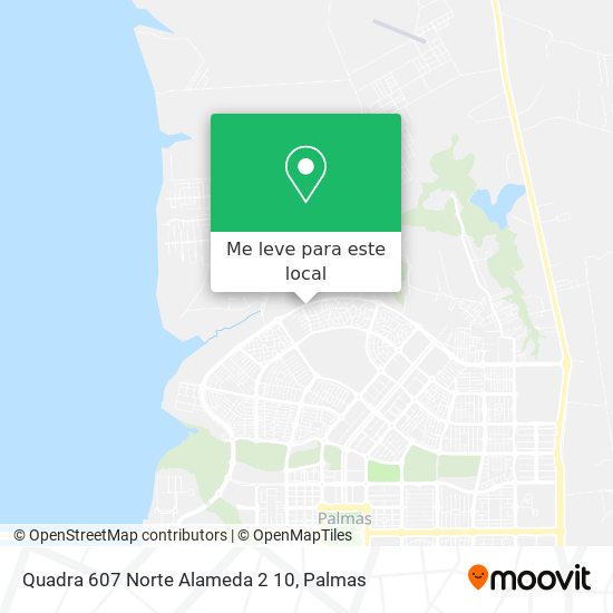 Quadra 607 Norte Alameda 2 10 mapa