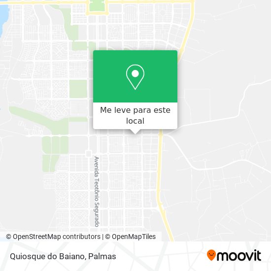 Quiosque do Baiano mapa