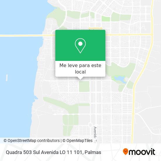 Quadra 503 Sul Avenida LO 11 101 mapa