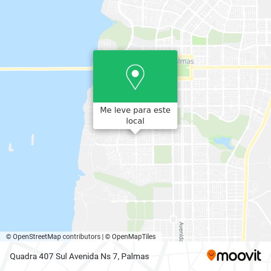 Quadra 407 Sul Avenida Ns 7 mapa