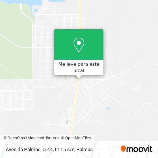 Avenida Palmas, Q 44, Lt 15 s / n mapa