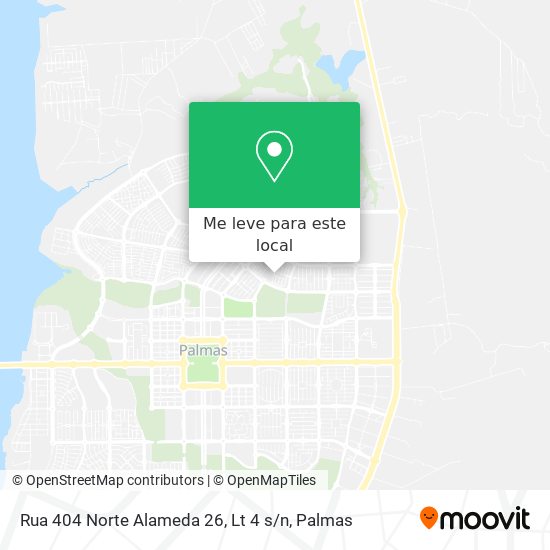 Rua 404 Norte Alameda 26, Lt 4 s / n mapa
