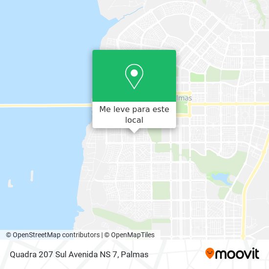 Quadra 207 Sul Avenida NS 7 mapa