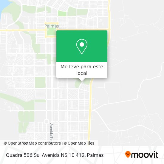 Quadra 506 Sul Avenida NS 10 412 mapa