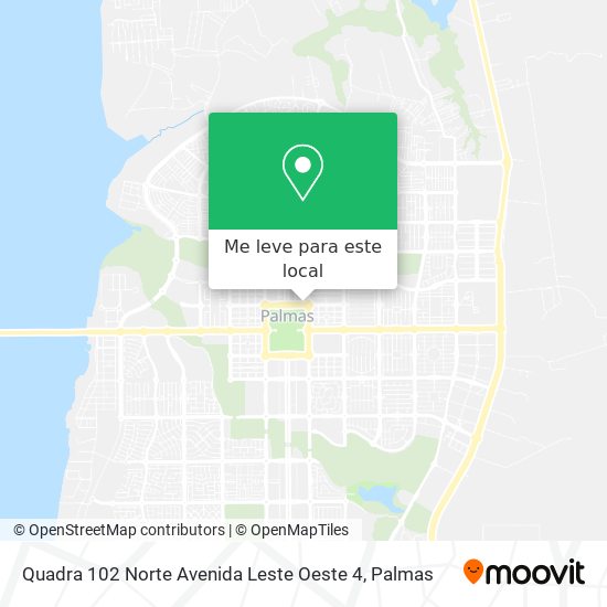 Quadra 102 Norte Avenida Leste Oeste 4 mapa