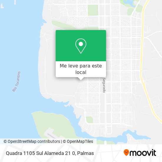 Quadra 1105 Sul Alameda 21 0 mapa