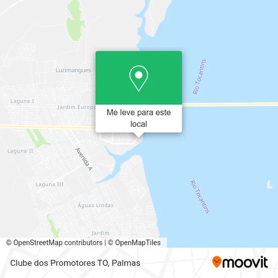 Clube dos Promotores TO mapa