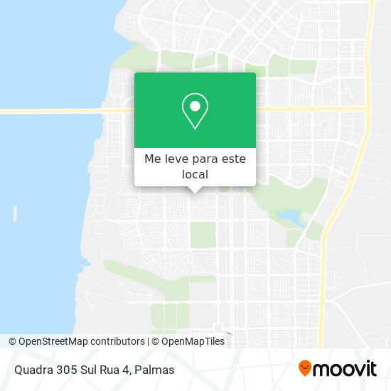 Quadra 305 Sul Rua 4 mapa
