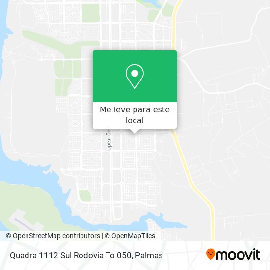 Quadra 1112 Sul Rodovia To 050 mapa
