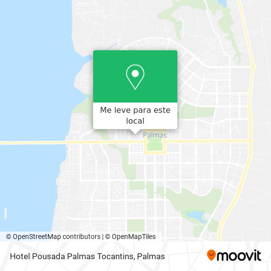 Hotel Pousada Palmas Tocantins mapa