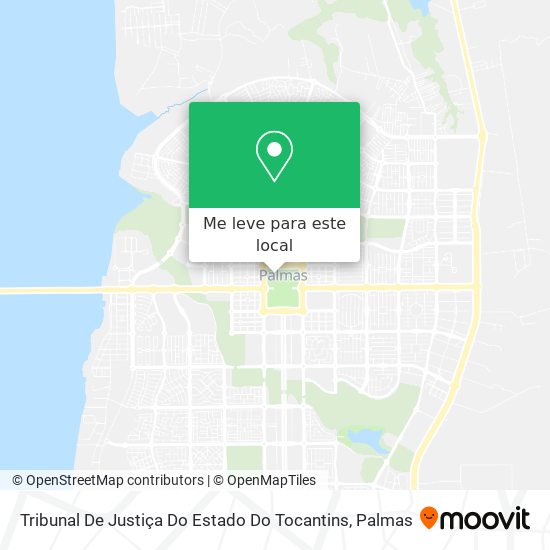 Tribunal De Justiça Do Estado Do Tocantins mapa