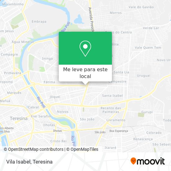 Vila Isabel mapa