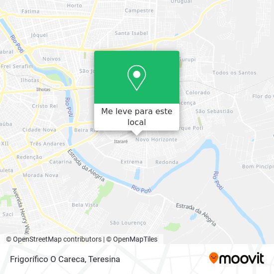 Frigorífico O Careca mapa