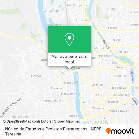 Núcleo de Estudos e Projetos Estratégicos - NEPE mapa