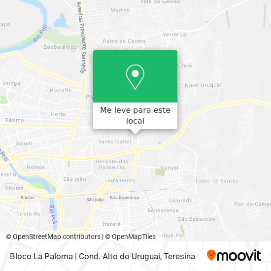 Bloco La Paloma | Cond. Alto do Uruguai mapa