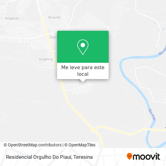 Residencial Orgulho Do Piauí mapa