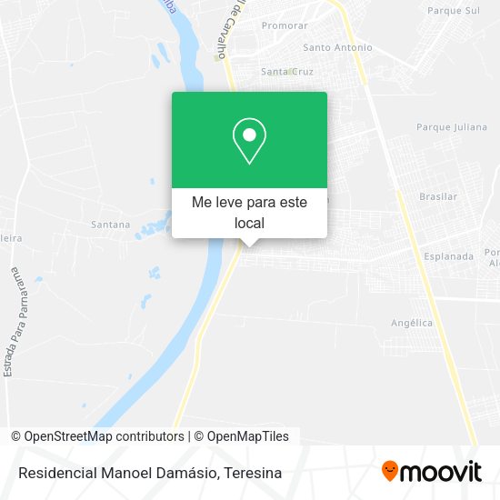 Residencial Manoel Damásio mapa