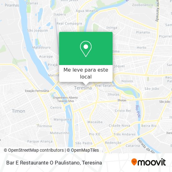 Bar E Restaurante O Paulistano mapa