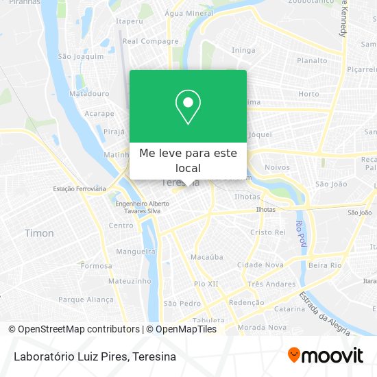 Laboratório Luiz Pires mapa