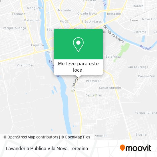 Lavanderia Publica Vila Nova mapa