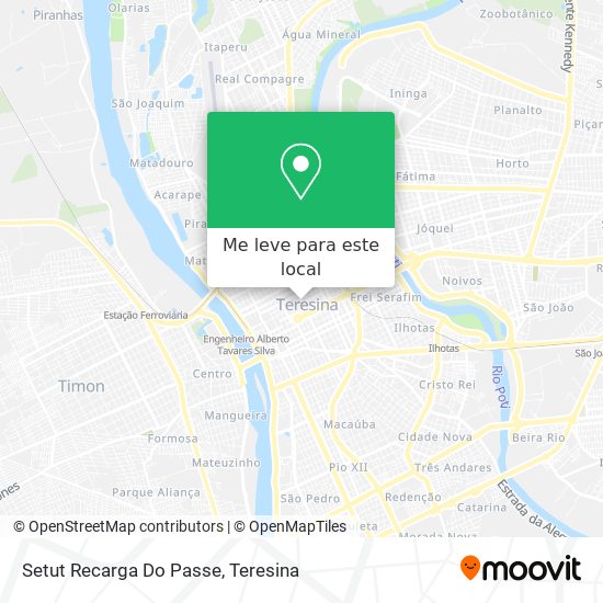 Setut Recarga Do Passe mapa