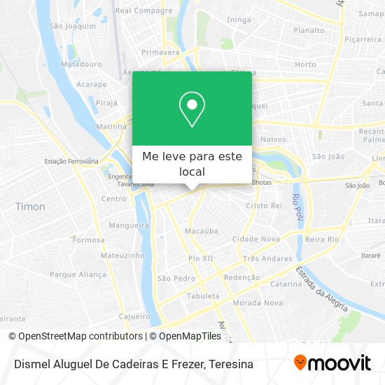 Dismel Aluguel De Cadeiras E Frezer mapa