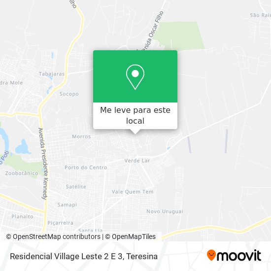 Residencial Village Leste 2 E 3 mapa