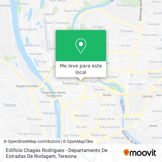 Edifício Chagas Rodrigues - Departamento De Estradas De Rodagem mapa