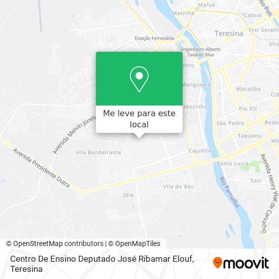Centro De Ensino Deputado José Ribamar Elouf mapa