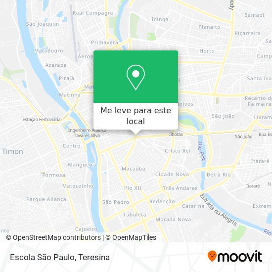 Escola São Paulo mapa