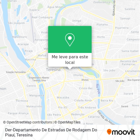Der-Departamento De Estradas De Rodagem Do Piauí mapa