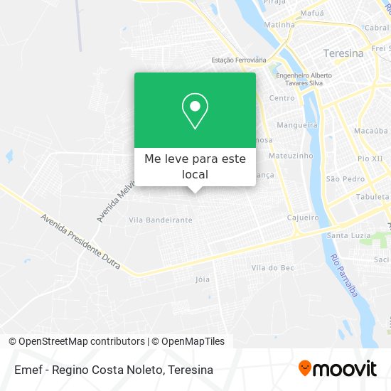 Emef - Regino Costa Noleto mapa