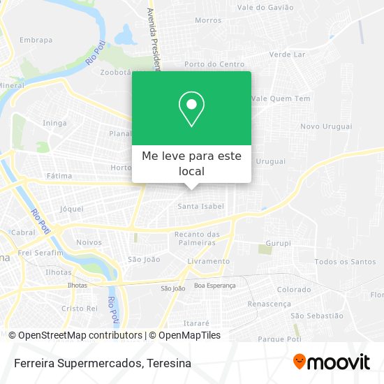 Ferreira Supermercados mapa