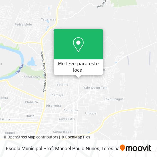 Escola Municipal Prof. Manoel Paulo Nunes mapa