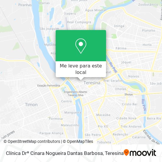 Clínica Drª Cinara Nogueira Dantas Barbosa mapa
