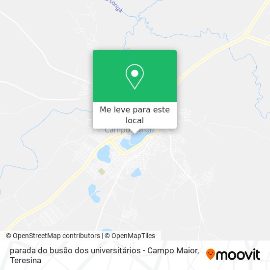 parada do busão dos universitários - Campo Maior mapa