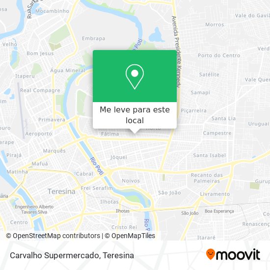 Carvalho Supermercado mapa