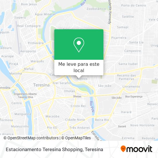 Estacionamento Teresina Shopping mapa