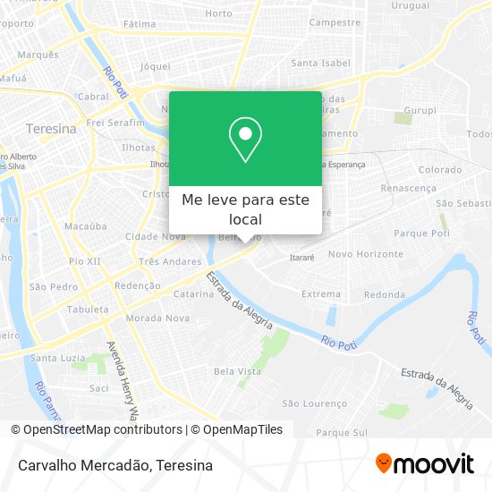 Carvalho Mercadão mapa