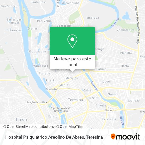 Hospital Psiquiátrico Areolino De Abreu mapa