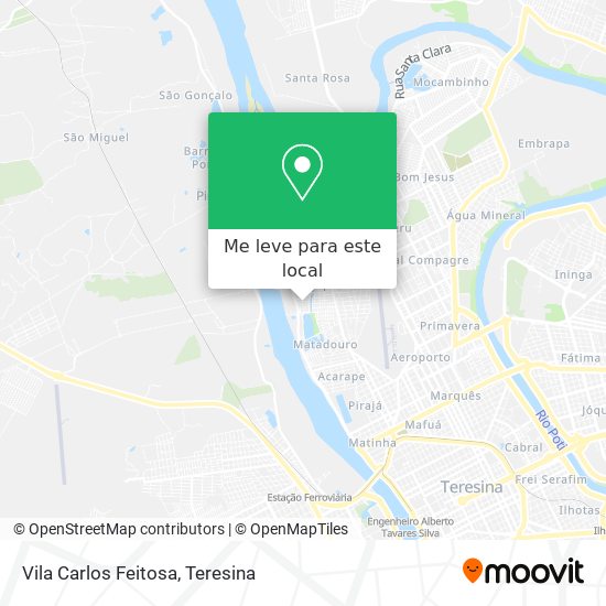 Vila Carlos Feitosa mapa