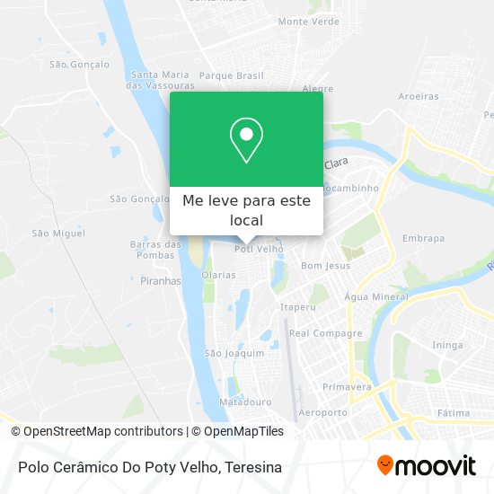 Polo Cerâmico Do Poty Velho mapa
