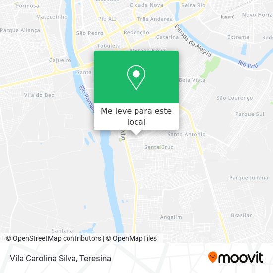 Vila Carolina Silva mapa