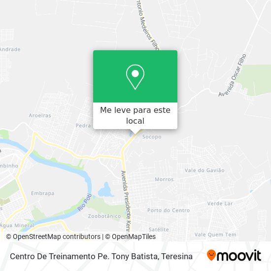Centro De Treinamento Pe. Tony Batista mapa